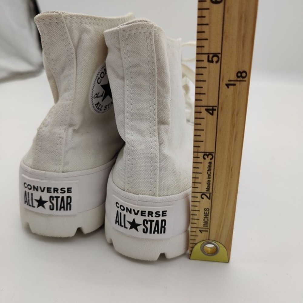 Converse Womens Edgy Chunky Retro Lugged High Top Grunge Sneakers 6 Shoes White - Picture 7 of 16